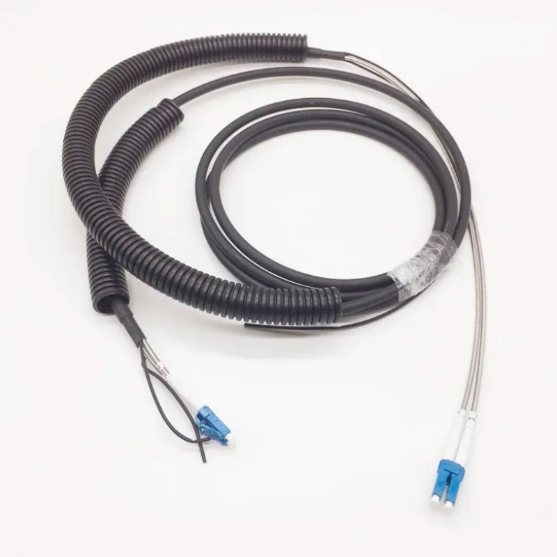 Fiber optic cable assembly anti rat bite field optical cable